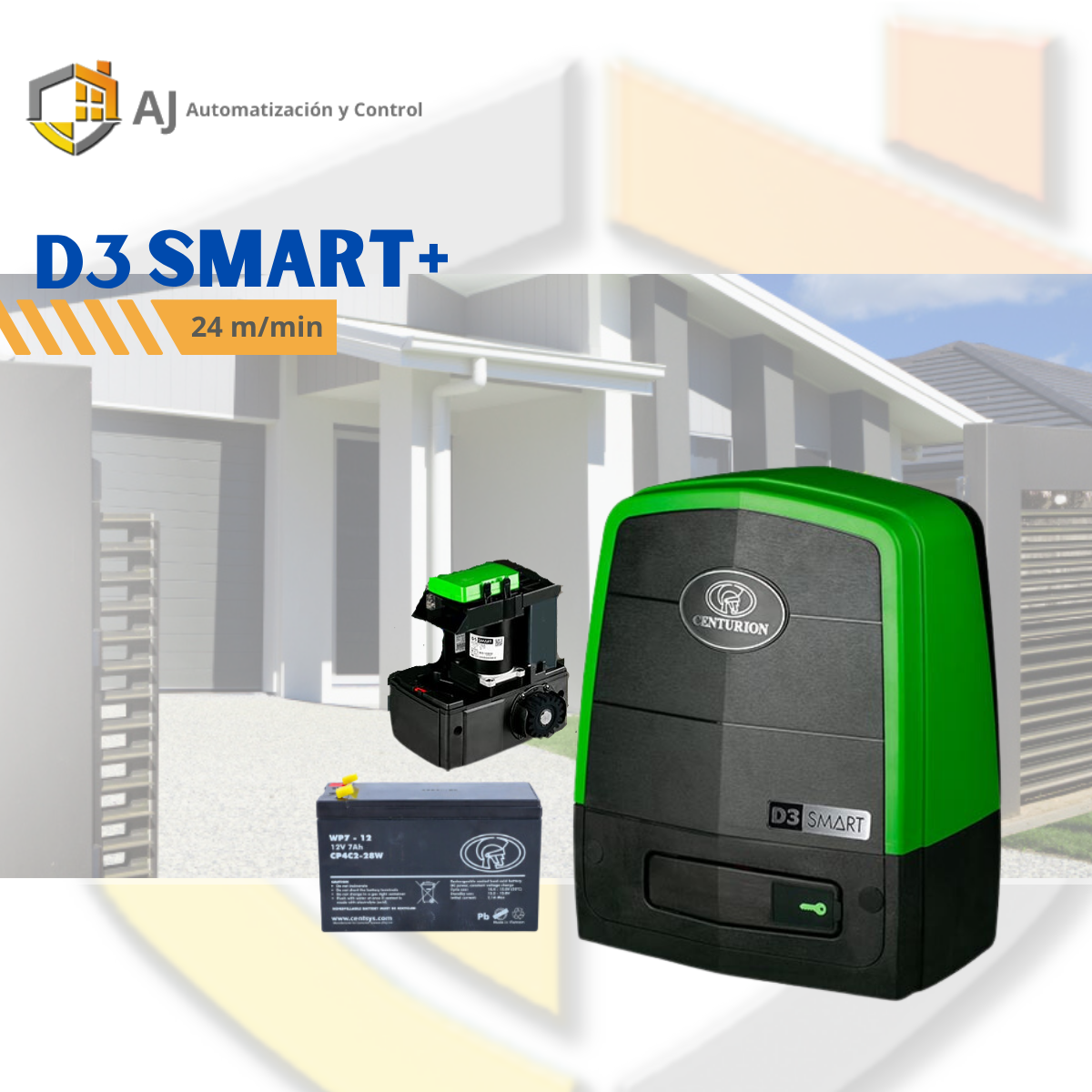 Motor Corredera con Central D3 SMART+